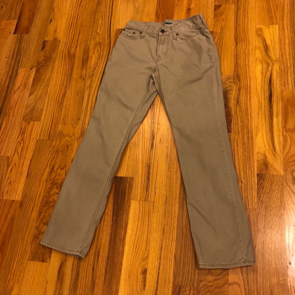 Old Navy Straight Five-Pocket Twill Pants 26x30
